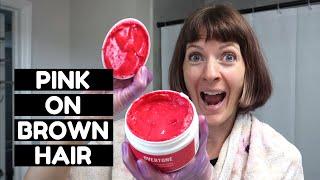 Dying Virgin Brown Hair Pink without Bleach at Home with oVertone