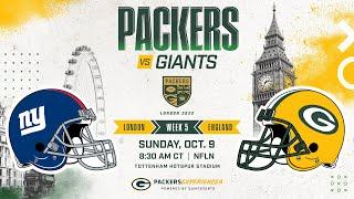 2022 Schedule Packers & Giants set to face off in London