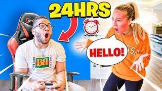 IGNORING MY GIRLFRIEND FOR 24 HOURS *she cried*