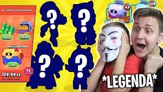 MÓJ BRAT trafił LEGENDĘ i 3 NOWYCH ZADYMIARZY w WIELKIM MEGA BOX OPENING⭐️ BRAWL STARS  Da Mian