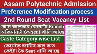 Seat Vacancy after 2nd round admission2nd seat Vacancy List কেনেকৈ জানিব কত কিমান টাকৈ খালি আছে