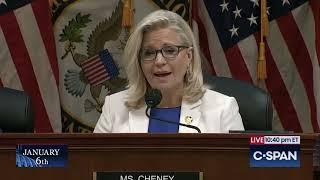 Rep. Liz Cheney Closing Remarks at January 6th Select Committee Hearing  July 21 2022