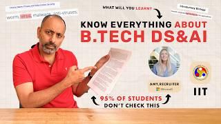 Should You Choose B.tech Data Science & Artificial Intelligence? DSAI  IIT