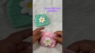 Crochet Pouch  Learn how to Crochet #crochetrainbowsandbutterflies #diy #handmade #howto