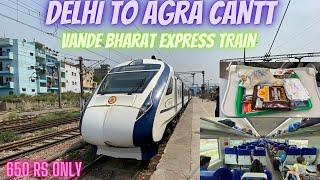 DELHI to AGRA by Vande Bharat Express  Indian Bullet Train  Exploring Agra by VandeBharat Express.