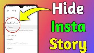 How to hide instagram story from someone। instagram story kaise chhupaye 2021।in hindi
