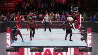 Big E vs Seth Rollins vs Kevin Owens vs Bobby Lashley raw wwe 2k20