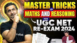 UGC NET 2024  Master Tricks of Maths & Reasoning for UGC NET Re-exam 2024  By UGC NET Nishant Sir