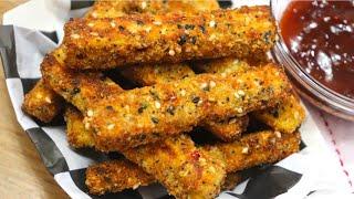 THE MOST CRISPY Air Fryer Eggplant Fries  How to Cook Eggplant in the Air Fryer