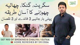 Smoking quit  gutka chalya churane ka tarika  Get rid of addictions - home remedies by Dr Essa