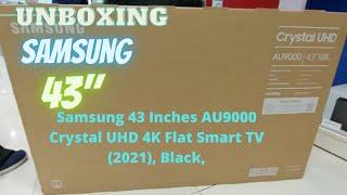 Samsung 43 Inches AU9000 Crystal UHD 4K Flat Smart TV 2021 Black