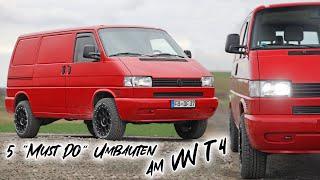 5 easy Umbauten die am VW T4 einfach Sinn machen