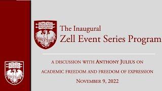 Academic Freedom and Freedom of Expression A Discussion with Anthony Julius