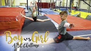 Boy VS Girl ABC Gymnastics Challenge  Buttercup SGG