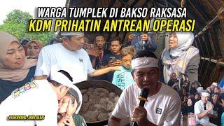 WARGA KARAWANG TUMPLEK DI BAKSO RAKSASA  KDM PRIHATIN ANTREAN OPERASI DI RS RUJUKAN