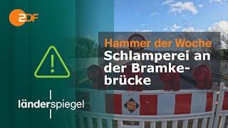 Schlamperei an der Bramkebrücke  Hammer der Woche vom 03.02.24  ZDF