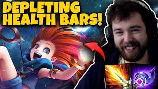 Lich Bane Zoe deletes health bars and is a must in season 12...