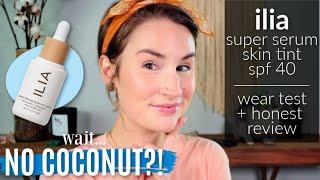 ILIA SUPER SERUM SKIN TINT SPF 40  Clean Beauty Wear Test + Review