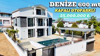 Didim Akbükte 408 m2 Arsa İçerisinde 4+1 Ebeveyn Banyolu Giyinme Odalı Kapalı Otoparklı VillaNo148