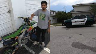 He Got Into Wild Police Chase While Picking Up Bike Customer Picks Up 2013 Kx450f A Few Corners