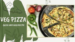 Veg Pizza recipe  How to make Pizza from scratch  Veg pan pizza recipe restaurant style