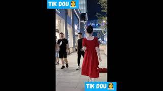 Cute Hot Chinese Asian Girl Street Fashion Dress