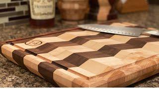 Cutting Board 3D Effect Chevron