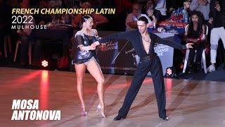 Antonio Mosa - Mihaela Antonova  2022 French Championship Latin  Adult LAT - solo C