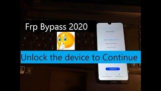 Huawei Y7 2019 DUB LX1 Frp Bypass 2020 Without Box Or Dongle  Fix Unlock the device to Continue