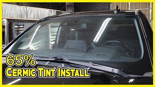 Installation of 65 Percent Windshield Tint