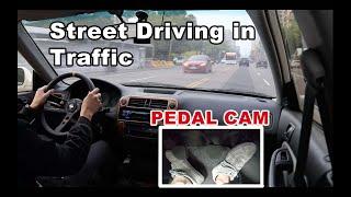 Street Driving with Pedal Cam