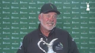 Darren Clarke Winner Sunday Flash Interview 2022 The Senior Open · Final Round