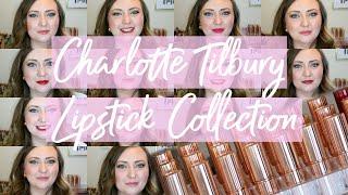 Charlotte Tilbury Lipstick Collection  Swatches & Try On