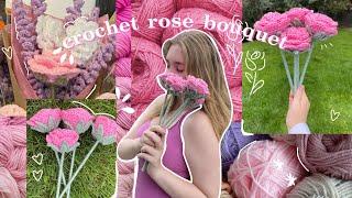 how to crochet a rose beginner tutorial NO-SEW