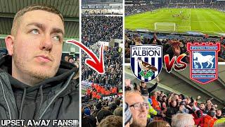 WEST BROM VS IPSWICH TOWN  2-0  FANS CLASH AS BAGGIES WIN & INSANE ATMOSPHERE AT HAWTHORNS