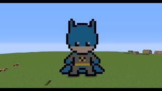 Minecraft Pixel Art Tutorial - Batman