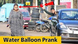 Throwing Water Balloons From Car  Prakash Peswani Prank 