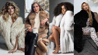 2024 Most Popular Flattering Collection Fur Coat for Girls#winter dress #furcoat #Gucci #hollywood