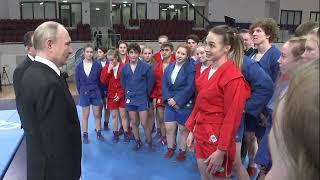 Путин посетил новый Дворец самбо в Краснодаре