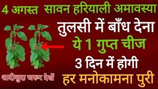 4 अगस्त कल सावन हरियाली अमावस्या पर तुलसी में बांध देना ये एक गुप्त चीज होगी हर मनोकामना पूर्ण