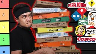 What is the Best Fast Food PIZZA?? Tier list - Dominos Papa Johns Hungry Howies...