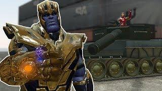 AVENGERS BASE WAR WITH TANKS? - Garrys Mod Gameplay - Gmod Base Wars