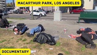 MacArthur Park Los Angeles overdose case. Is this park turning humans into zombies?