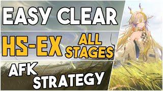 HS-EX-1 to 8 + Challenge Mode  AFK Easy Strategy 【Arknights - アークナイツ】