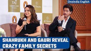 Shahrukh and Gauri Khans fun banter during the launch of her debut book  Oneindia News