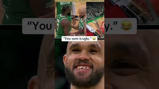 You sure is ugly - Jaylen Brown to Derrick White after he chipped a tooth  #shorts