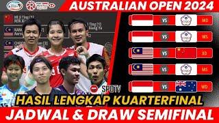 SEMIFINAL  Jadwal Lengkap Australia Open 2024  Hari  Ke 5