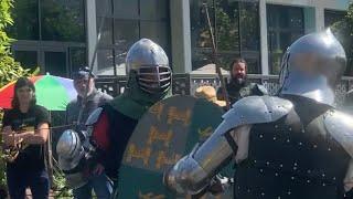 Part 2 - HMB New English Brew Beach Battle Duels Event San Diego AMCF California Knight Fighting