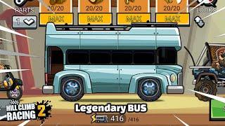 Hill Climb Racing 2 - Legendary Bus Paint Gameplay