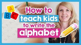 How to Teach Kids to Write the Alphabet  Writing Alphabet Letters  Pre-Writing Activities